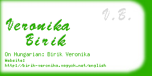 veronika birik business card